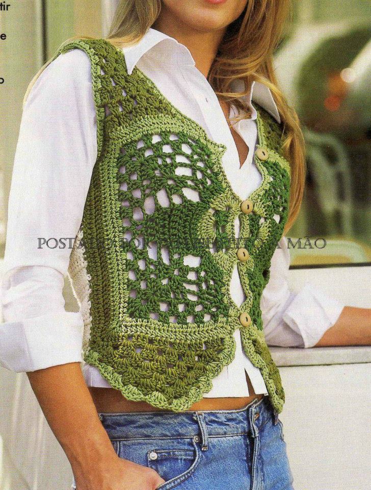 MI QUERIDO CROCHET: CHALECO DAMA