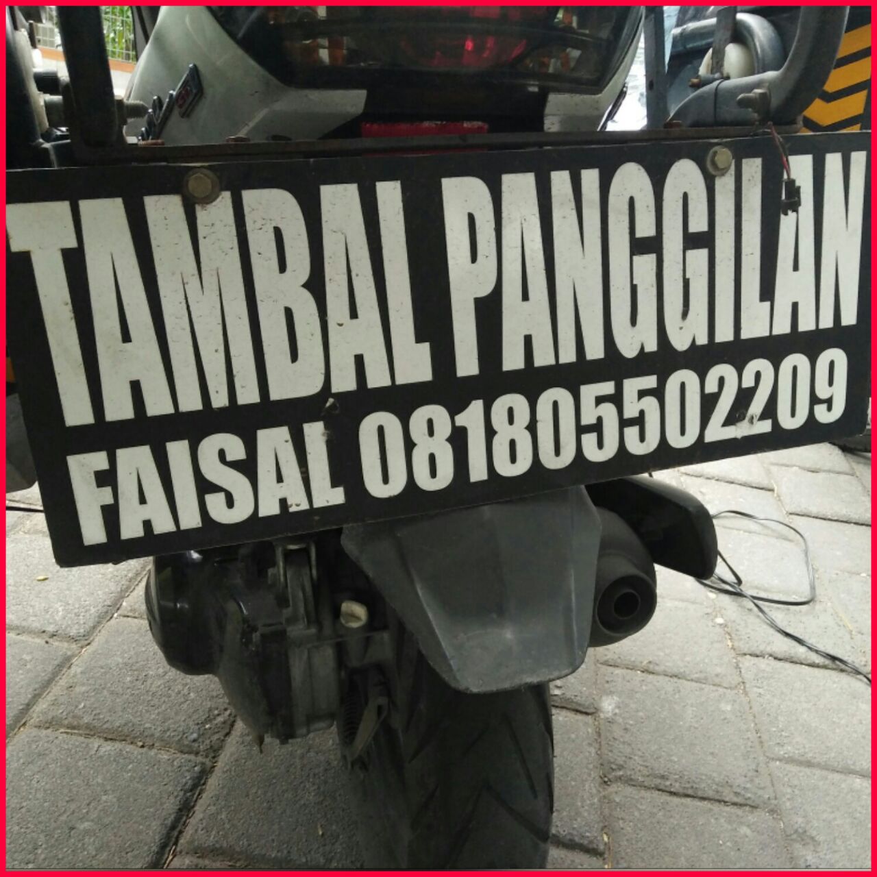 Tambal Ban Panggilan di Bali