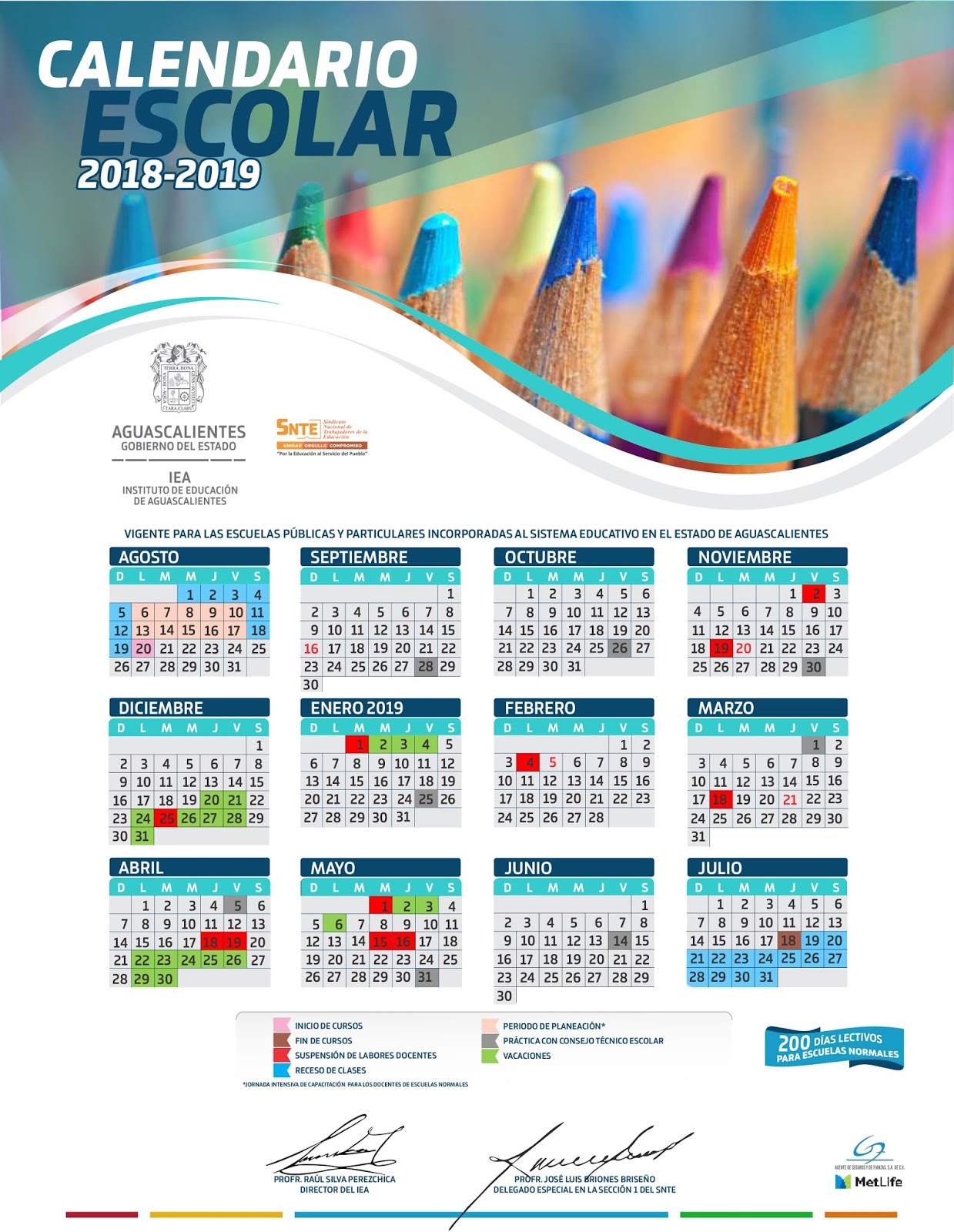 Calendario 2023 Escolar 2024 Sep Aguascalientes IMAGESEE