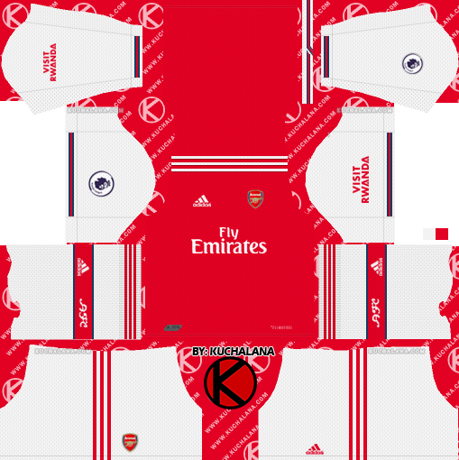 Arsenal 2019/2020 Kit - Dream League Soccer Kits