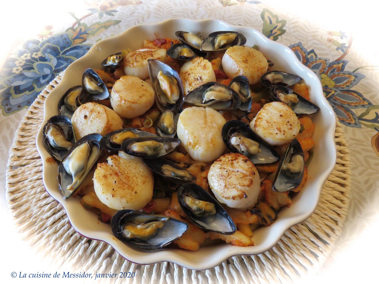 La cuisine de Messidor Casserole de fruits de mer sur pâtes