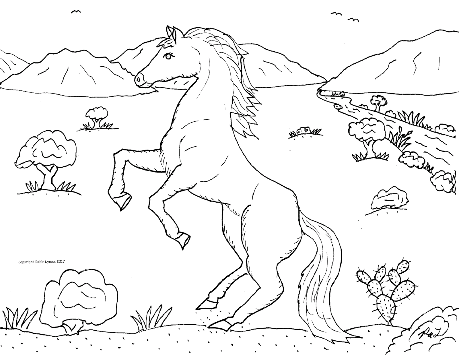 Robin's Great Coloring Pages: Horses and Ponies to Color