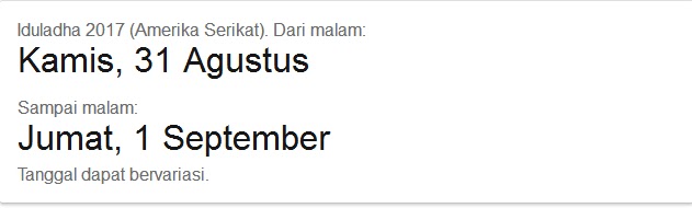 Idul Adha 2017