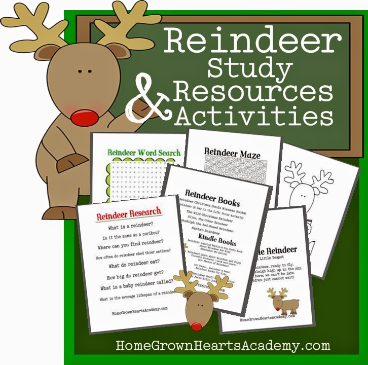 FREE Reindeer Study Printables