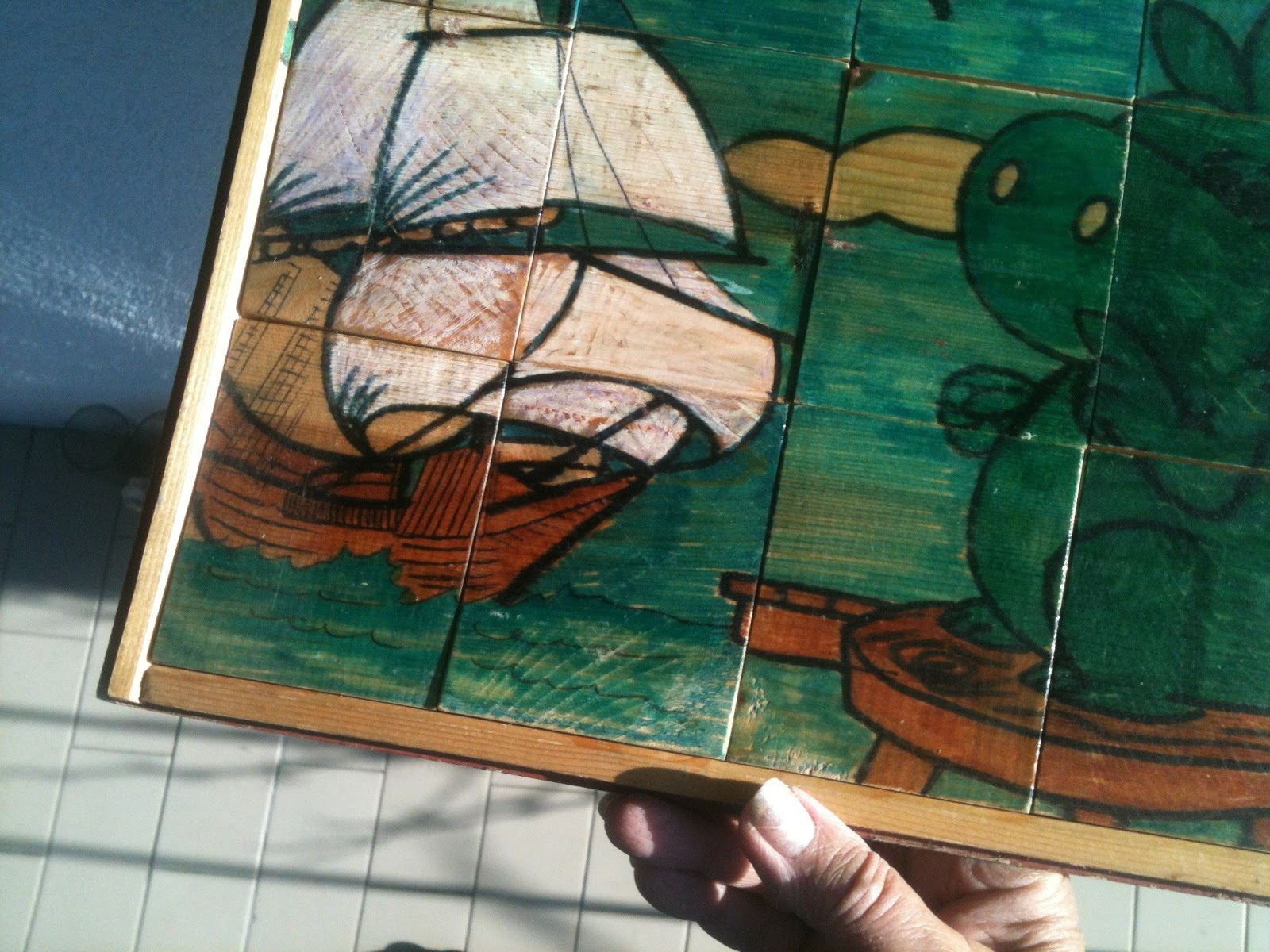 Si Fa Con Tessere Di Legno creazioni di Renata Ambrogetti: mosaico su tessere di legno