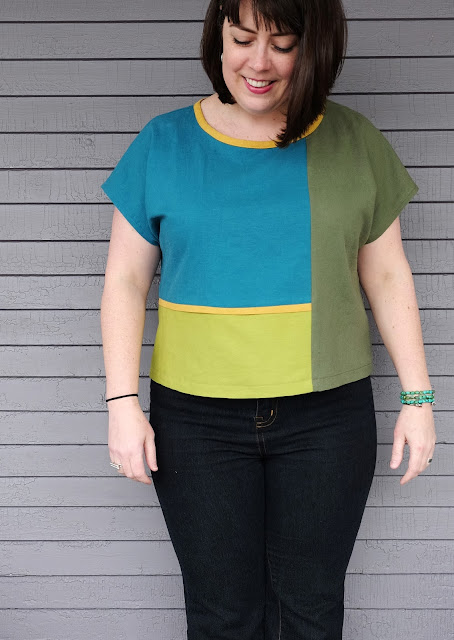 Cookin' & Craftin': Sewing Leftovers: Colorblocked Style Arc Quinn
