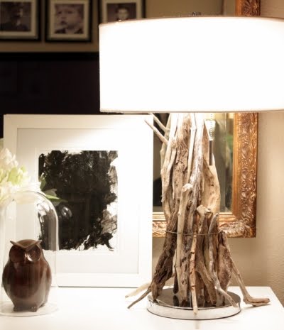 make driftwood table lamp