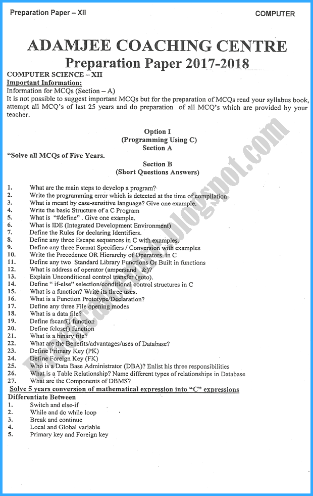 computer-science-xii-adamjee-coaching-preparation-paper-2018-science-group