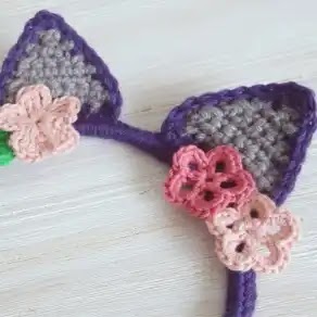 Diadema Orejas de Gato a Crochet Diadema Orejas de Gato a Crochet