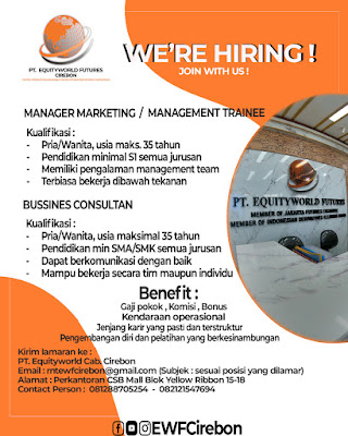 Lowongan Kerja Pt Equityworld Cirebon
