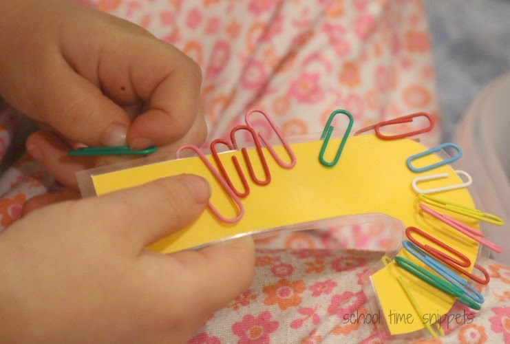 Paperclip Candy Cane Patterns Fine Motor Activity School Time Snippets