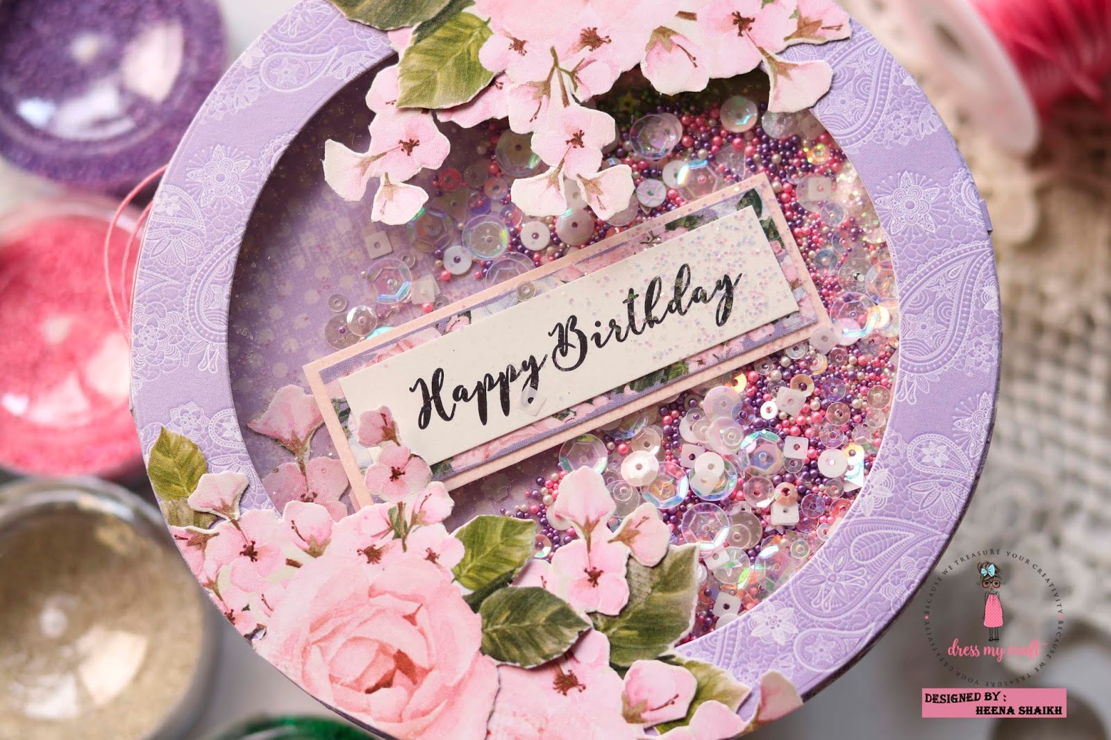 Dress My Craft 3 Ways to use Dress My craft Flower Pearls.