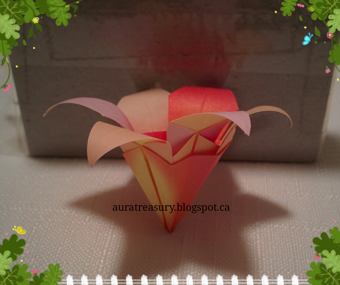 AuRa Treasury DIY Valentine's Origami Flowers