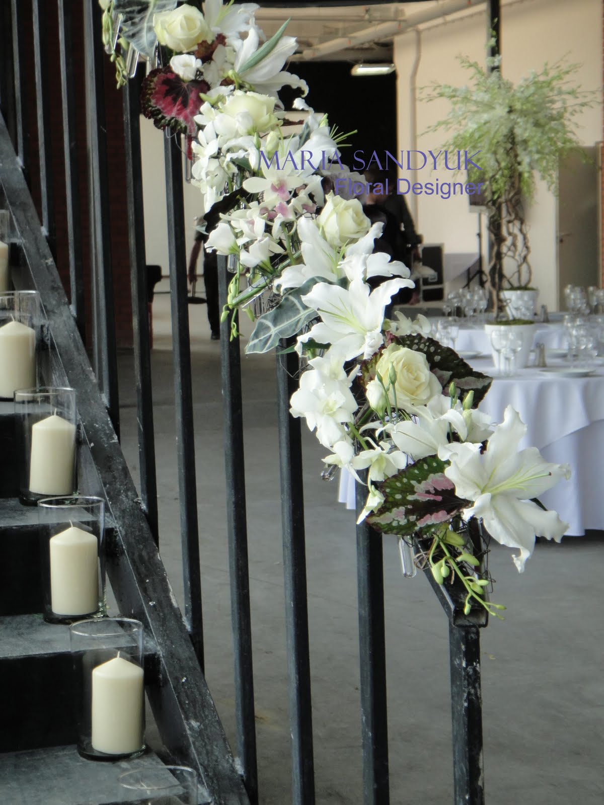 Флорист Мария Сандюк: Свадьба в центре дизайна ARTPLAY на Яузе