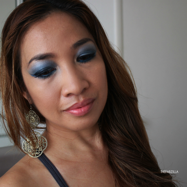 smoky blue eye makeup, smokey blue eyes tutorial, jewel tone makeup, arabic makeup, dramatic blue eye makeup tutorial