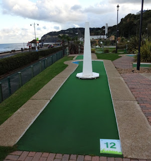 Crazy Golf course at Shanklin Seafront on the Isle of Wight