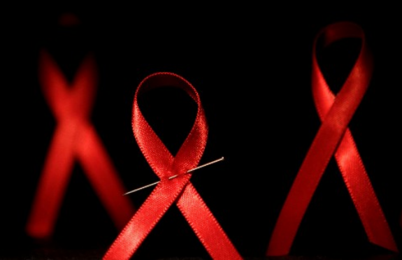 Круг спид. ВИЧ фон. National Black HIV/AIDS Awareness Day.