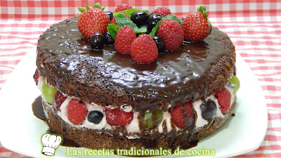 Receta fácil para elaborar una tarta desnuda o naked Cake