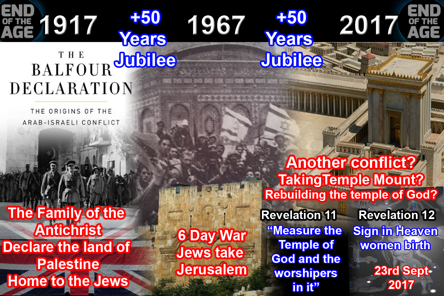 End Of The Age Bible Prophecy JUBILEE CYCLE 50 YEARS AGO TODAY ISRAEL