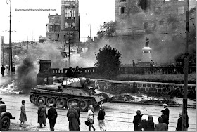 Red Army tank  street  Konigsberg  1945