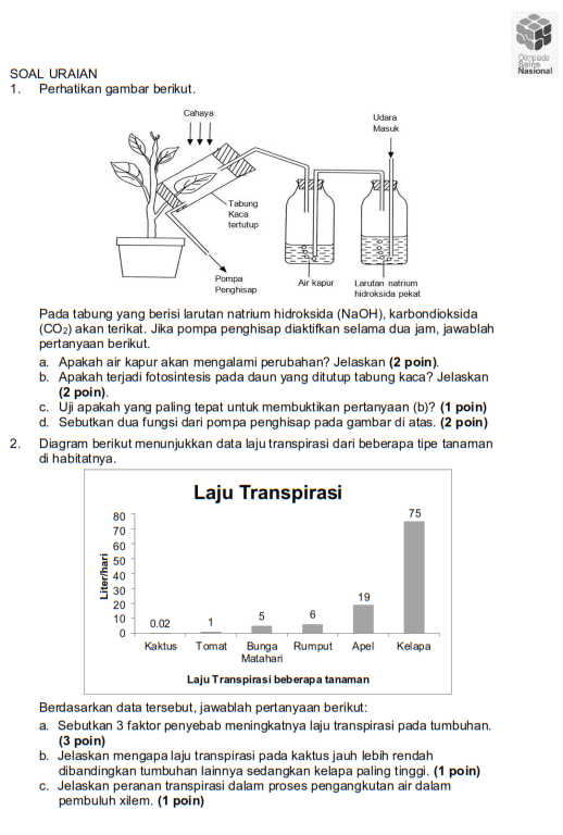 Soal Osn Olimpiade Sains Nasional Ipa Sd Tahun 2018 Aansupriyanto Com