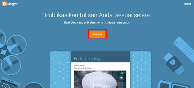 cara membuat blog di android