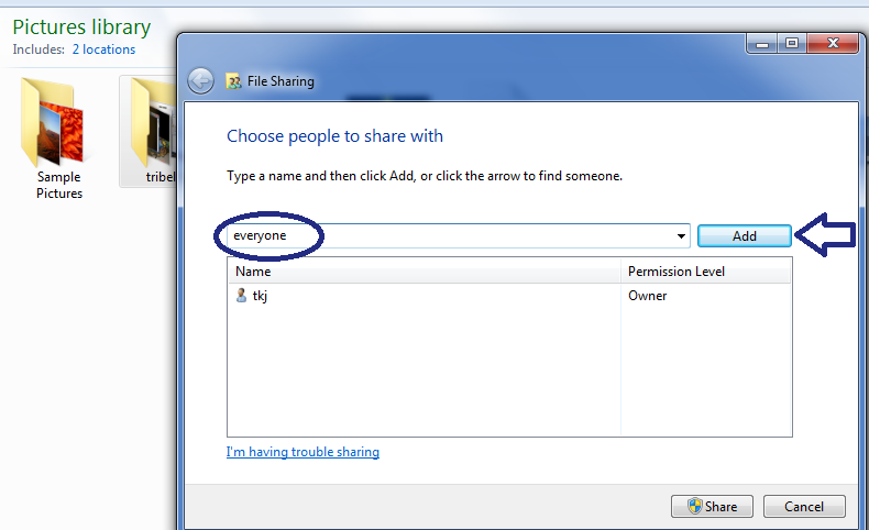 File sharing перевод
