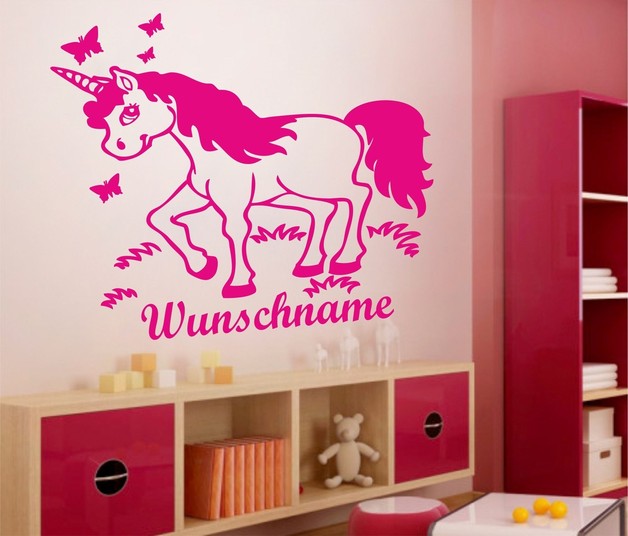 Einhorn Pferd Wandtattoo Kinderzimmer Prinzessin | Wohnidee | Wohnen