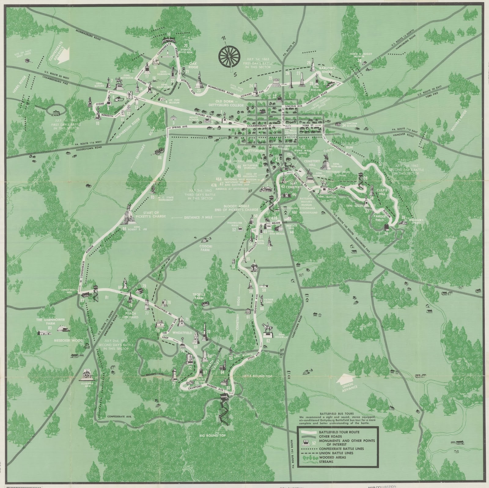 Gettysburg Map - Gettysburg Map
