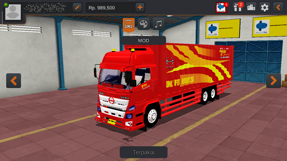Download Livery Truck Hino 500 NG Box MOD CVT By Andryy