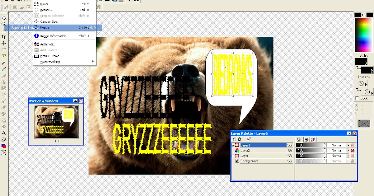 zeszyt do informatyki Jasc Paint Shop Pro 7