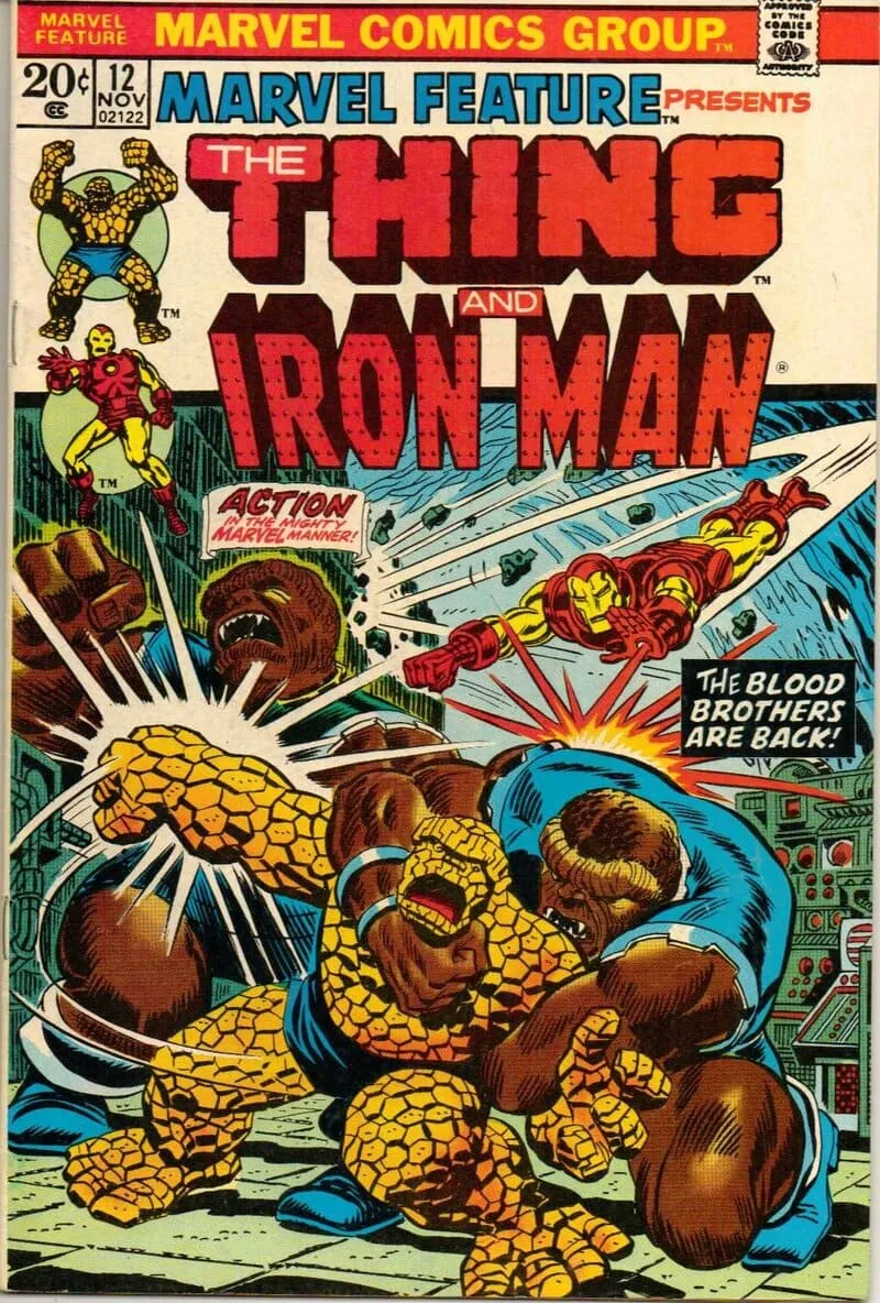 Marvel Feature #12, portada de Jim Starlin y John Romita
