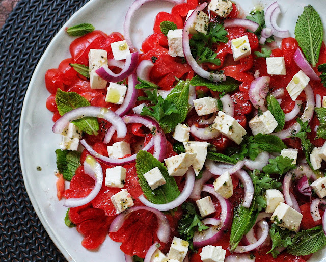 Mediterranean Tomato Feta Salad