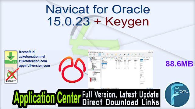 Navicat for Oracle 15.0.23 + Keygen