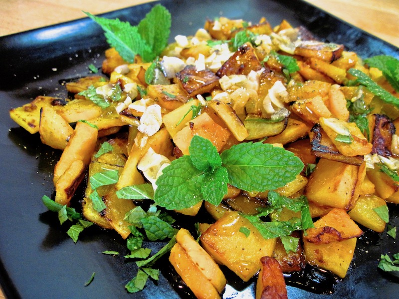 Mystery Lovers Kitchen Sauteed Pumpkin With Garlic And Mint Halloweenrecipe By Leslie Karst
