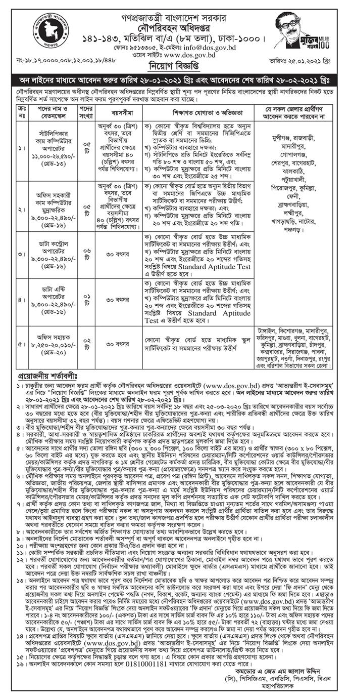 dos job circular