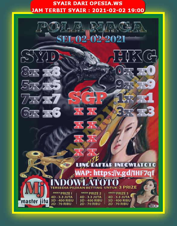 Syair Hk Hari Ini Selasa 2 Februari 2021 Opesia Official