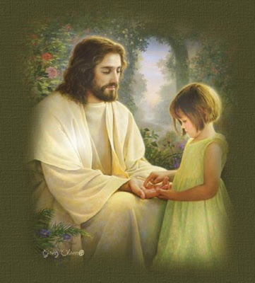 Picture of Lord Jesus Christ with a child