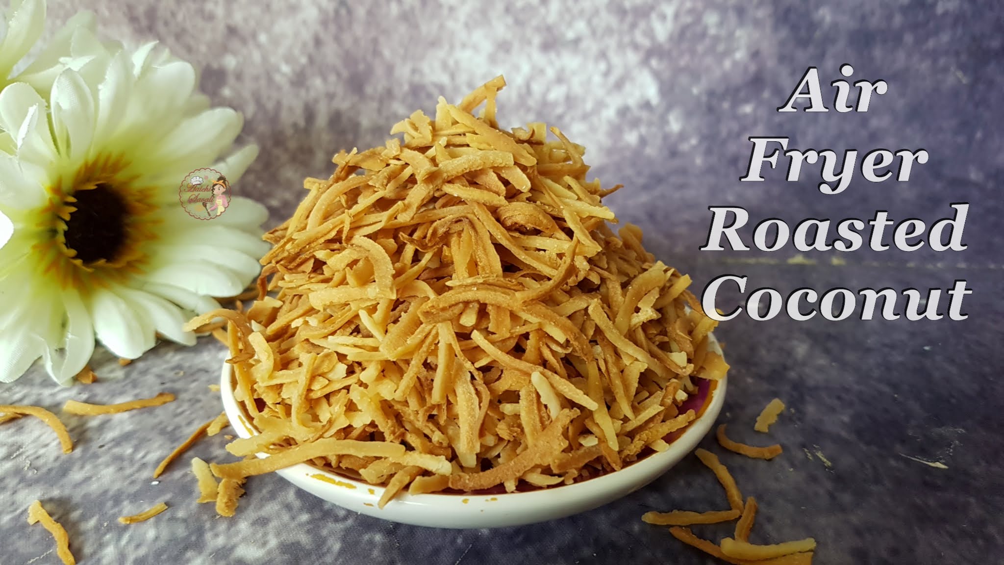 Dry Roasted Coconut in GoWise Air Fryer EVENLY ROASTED, and CRISPY