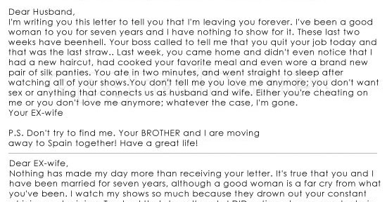 ARTJUNGLE BLOG: (MUST READ) The Best Divorce Letter, Ever!