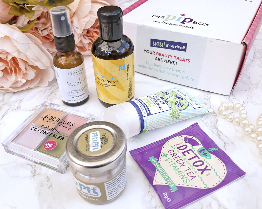 The Pip Box August 2018 vegan beauty box review | Shoes & Glitter