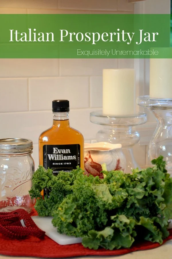 Mason Jars And Bourbon For Italian Prosperity Jar