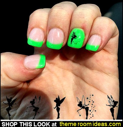 Tinkerbell Fairy Nail Decals Tinkerbell nail decorations disney fairy nail design ideas Tinkerbell Fairy Nail Decals Tinkerbell nail decorations disney fairy nail design ideas tinkerbell nail art