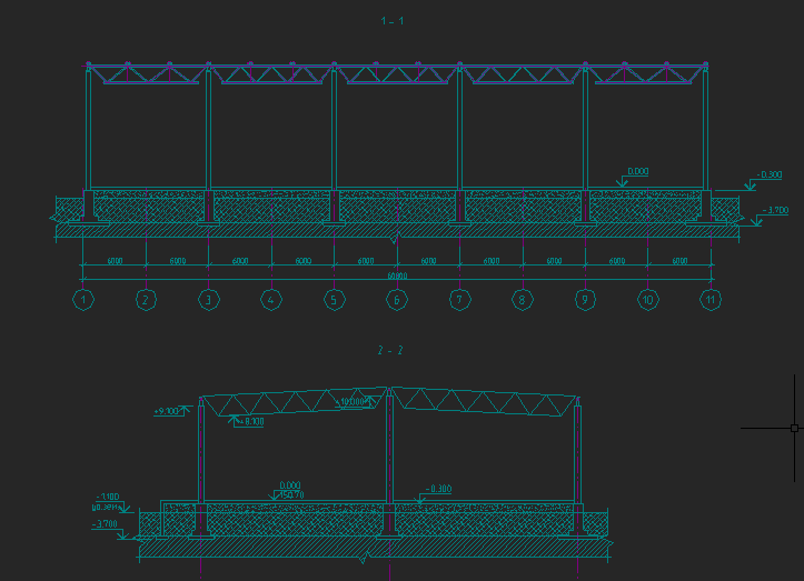 фундаменты dwg