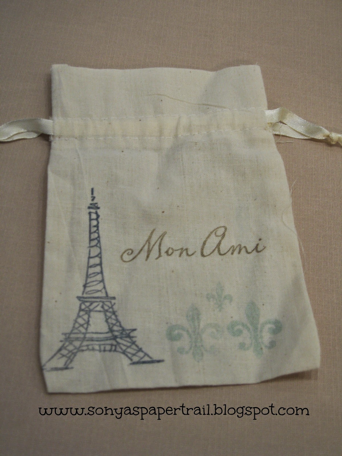 She's a Sassy Lady: Parisian Themed Gift and Stamped Gift Bag