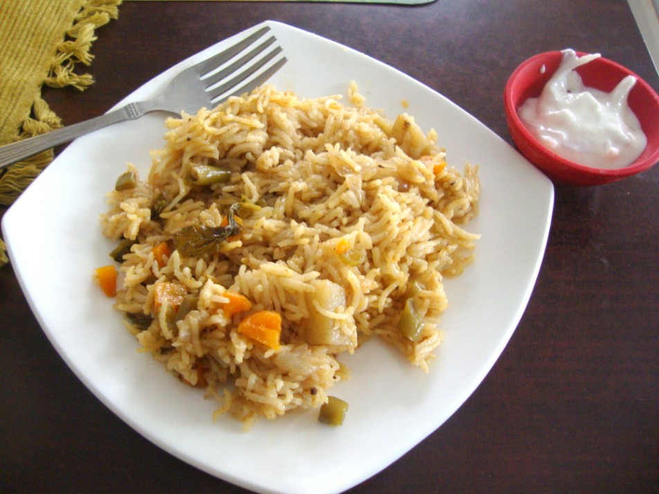 Vegetable Biryani with Step by Step Recipe | Indian Lunch Box Recipes