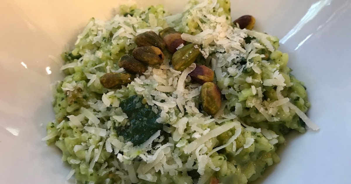 LactoseFree Girl Green Risotto with Pistachio Pesto