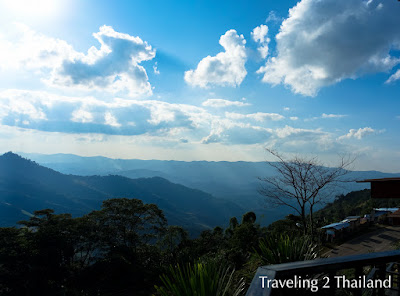 View from my room at Doi Pha Tang in North Thailand Motorbike Riding in North Thailand