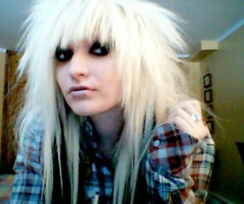 hair styles and makeup white emo