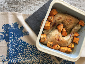 Pollo con miel y batatas pollo-al-horno-con-batatas-y-miel